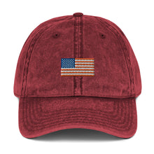 Load image into Gallery viewer, U.S. Flag Vintage Cap